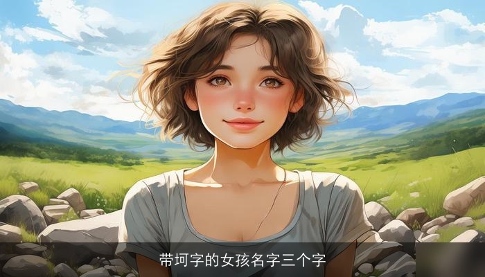 带坷字的女孩名字三个字