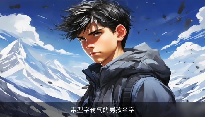 带型字霸气的男孩名字