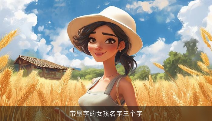 带垦字的女孩名字三个字