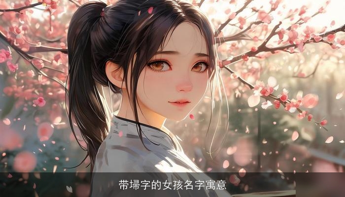 带埽字的女孩名字寓意