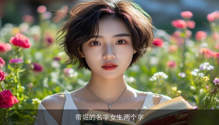 带堀的名字女生两个字