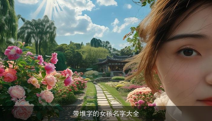 带堆字的女孩名字大全