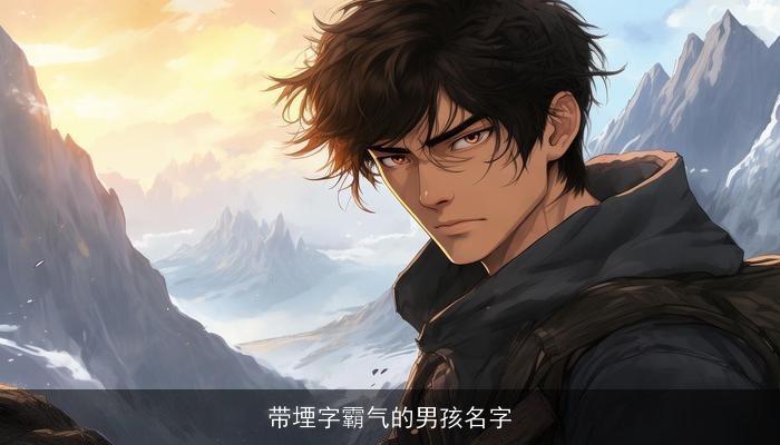 带堙字霸气的男孩名字