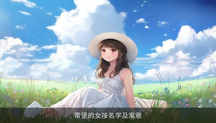 带堡的女孩名字及寓意