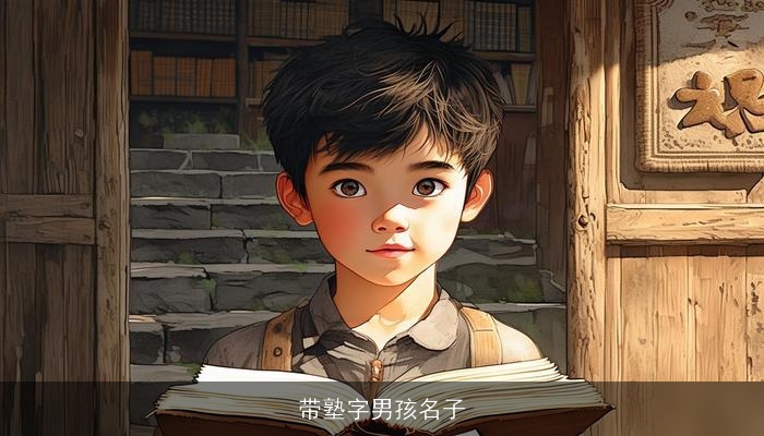 带塾字男孩名子