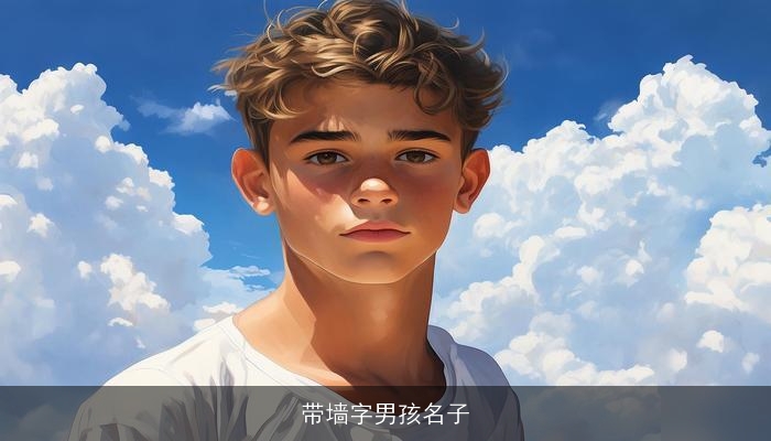 带墙字男孩名子