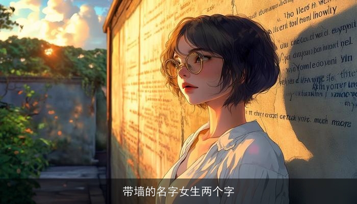 带墙的名字女生两个字