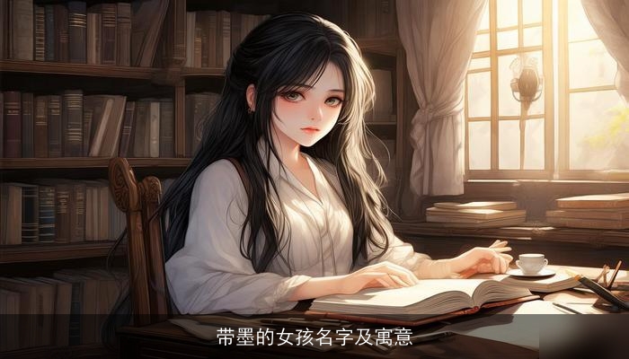 带墨的女孩名字及寓意