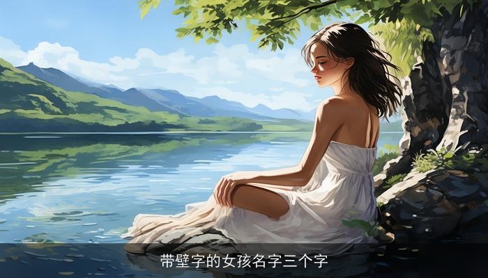 带壁字的女孩名字三个字