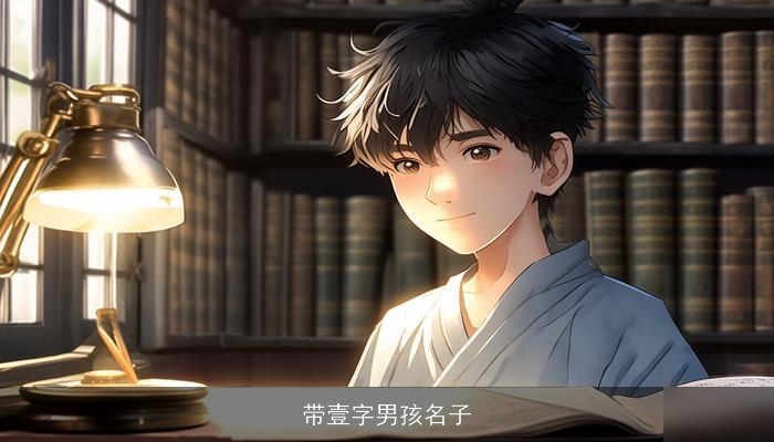 带壹字男孩名子