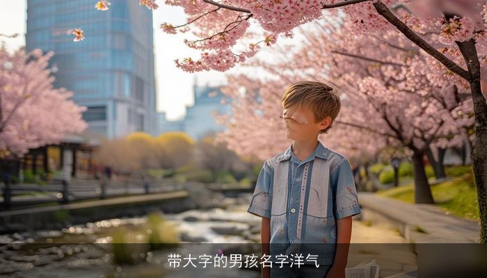 带大字的男孩名字洋气