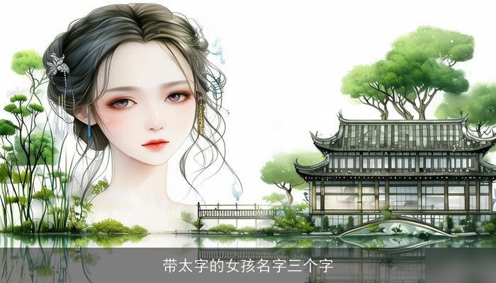 带太字的女孩名字三个字