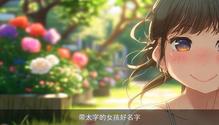 带太字的女孩好名字