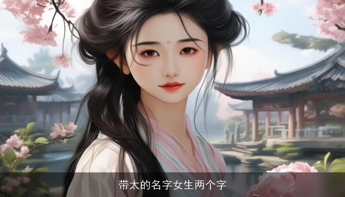 带太的名字女生两个字