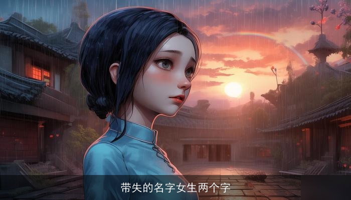 带失的名字女生两个字