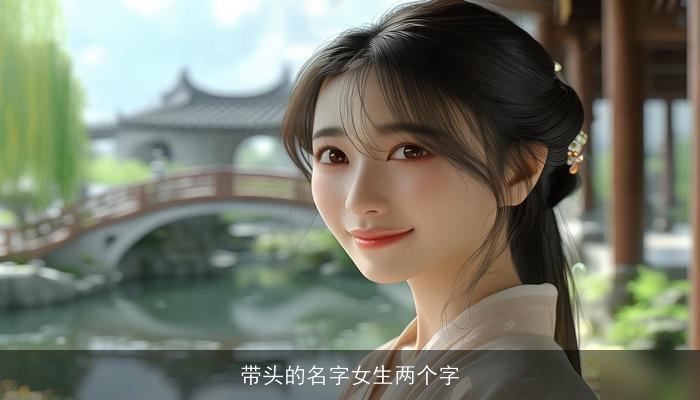 带头的名字女生两个字