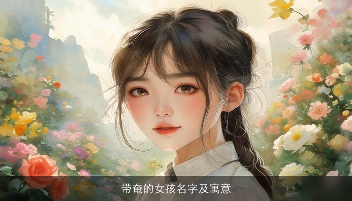 带奄的女孩名字及寓意