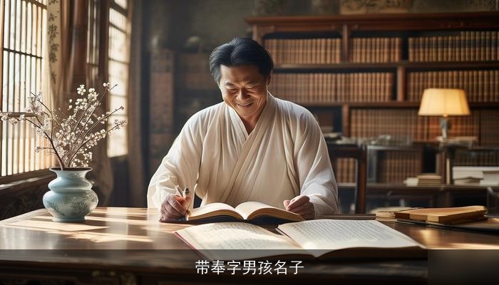 带奉字男孩名子