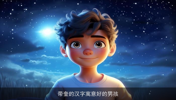 带奎的汉字寓意好的男孩