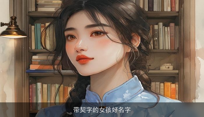 带契字的女孩好名字