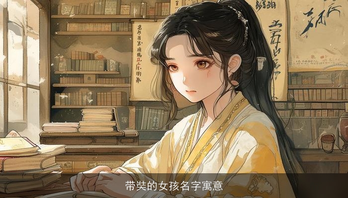 带奘的女孩名字寓意