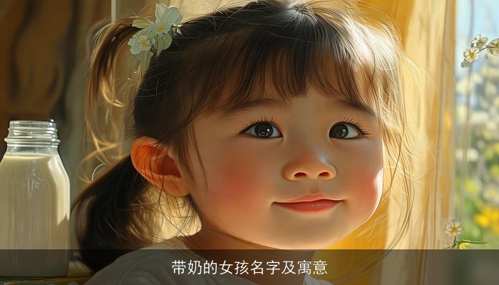 带奶的女孩名字及寓意