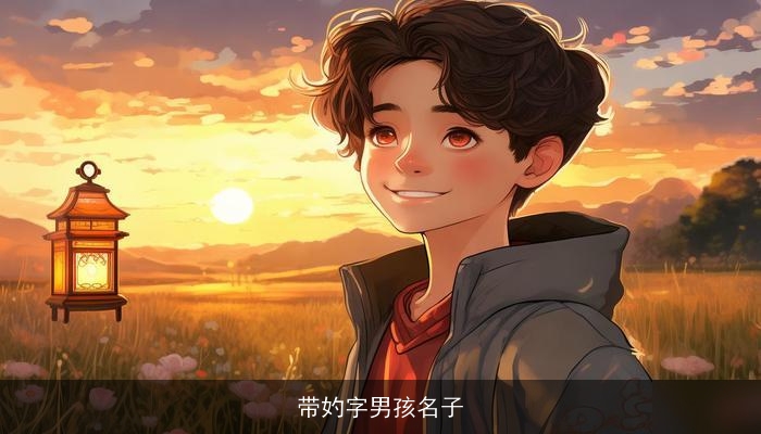 带妁字男孩名子