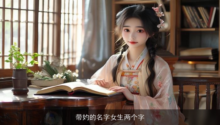 带妁的名字女生两个字