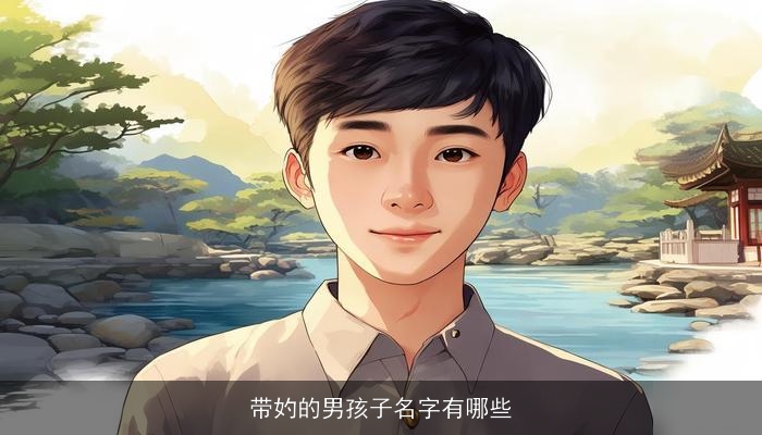 带妁的男孩子名字有哪些
