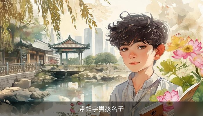 带妇字男孩名子