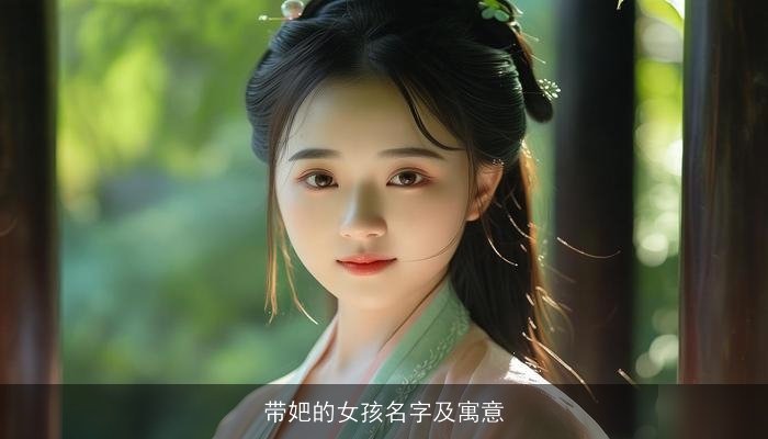 带妑的女孩名字及寓意