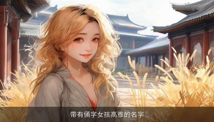 带有俑字女孩高雅的名字
