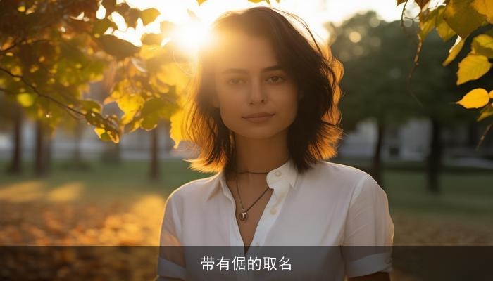 带有倨的取名