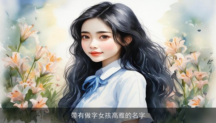 带有做字女孩高雅的名字