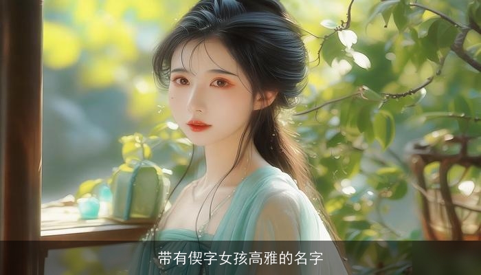 带有偰字女孩高雅的名字