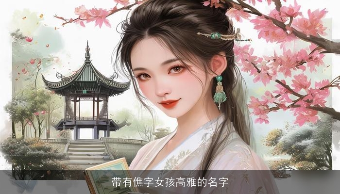 带有僬字女孩高雅的名字
