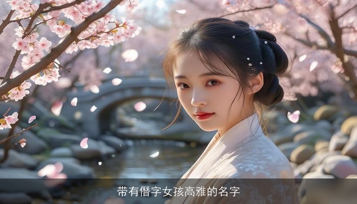 带有僭字女孩高雅的名字