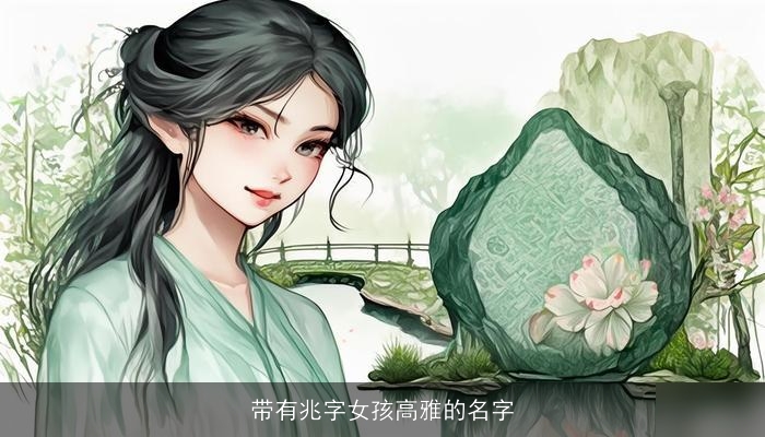 带有兆字女孩高雅的名字