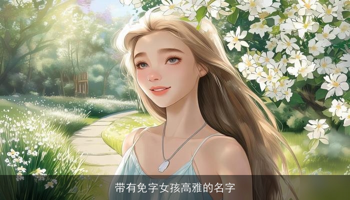 带有免字女孩高雅的名字