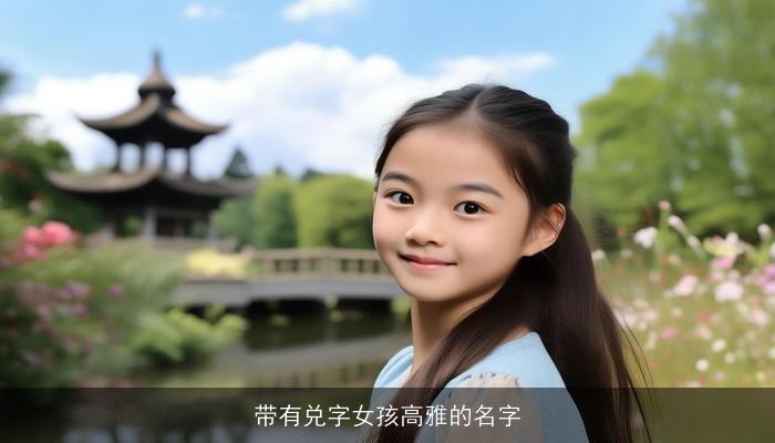 带有兑字女孩高雅的名字