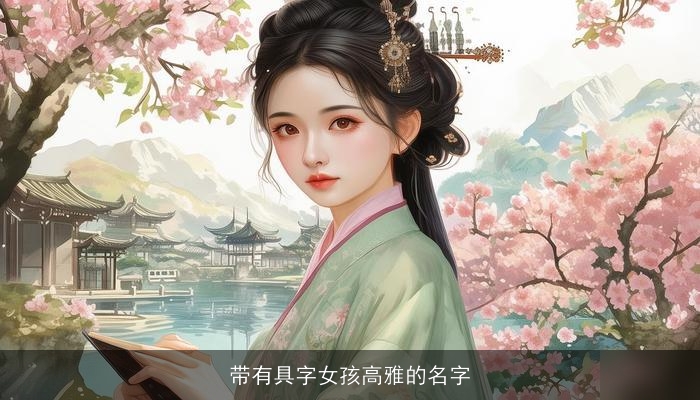 带有具字女孩高雅的名字