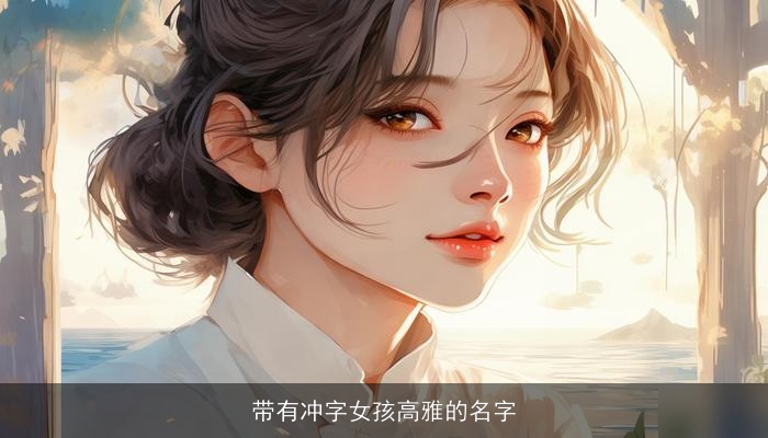 带有冲字女孩高雅的名字