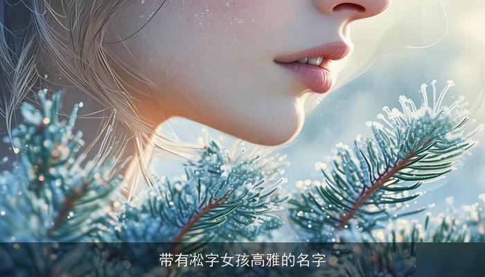 带有凇字女孩高雅的名字