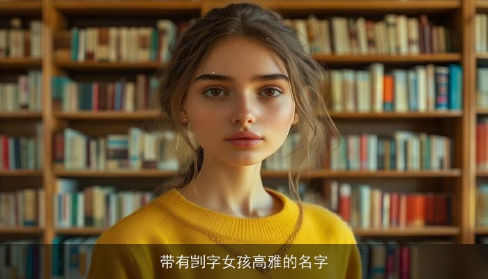 带有剀字女孩高雅的名字
