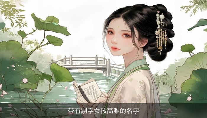 带有剔字女孩高雅的名字