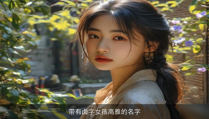带有卤字女孩高雅的名字