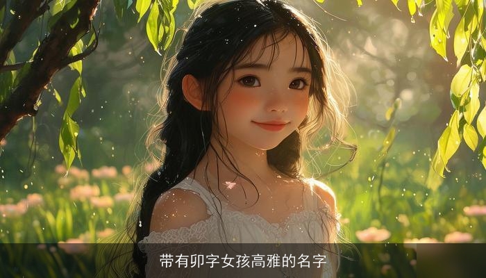 带有卯字女孩高雅的名字