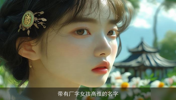 带有厂字女孩高雅的名字