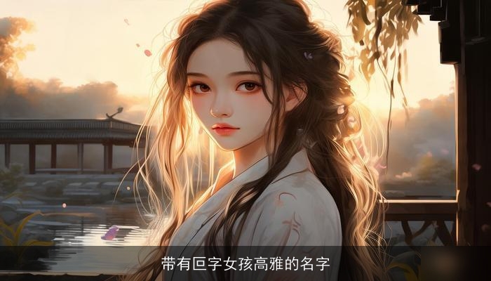 带有叵字女孩高雅的名字