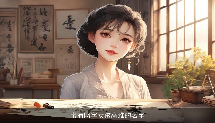 带有叼字女孩高雅的名字